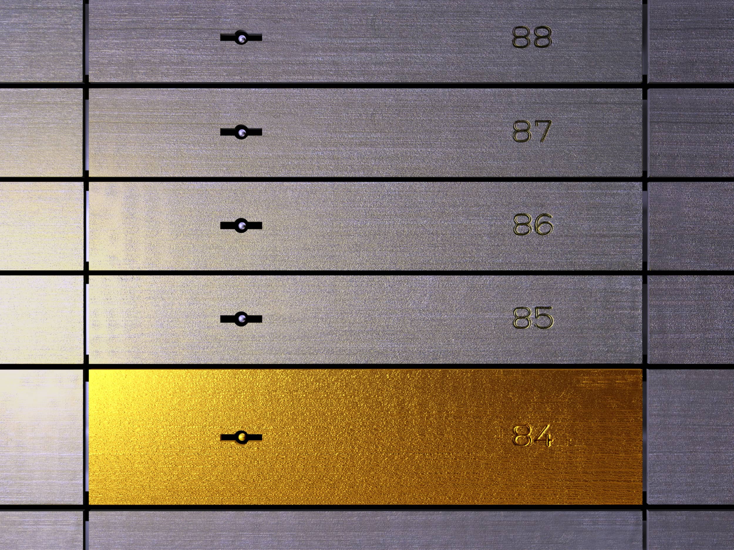 Schließfach Gold